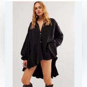 Free People button down shirt sz L